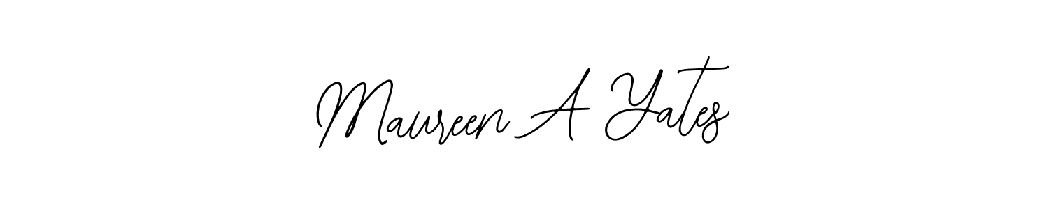 How to make Maureen A Yates signature? Bearetta-2O07w is a professional autograph style. Create handwritten signature for Maureen A Yates name. Maureen A Yates signature style 12 images and pictures png
