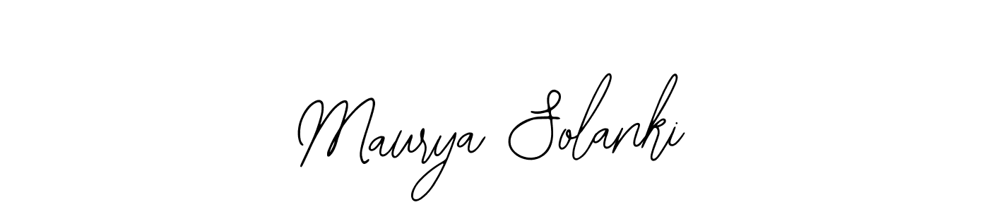 Use a signature maker to create a handwritten signature online. With this signature software, you can design (Bearetta-2O07w) your own signature for name Maurya Solanki. Maurya Solanki signature style 12 images and pictures png