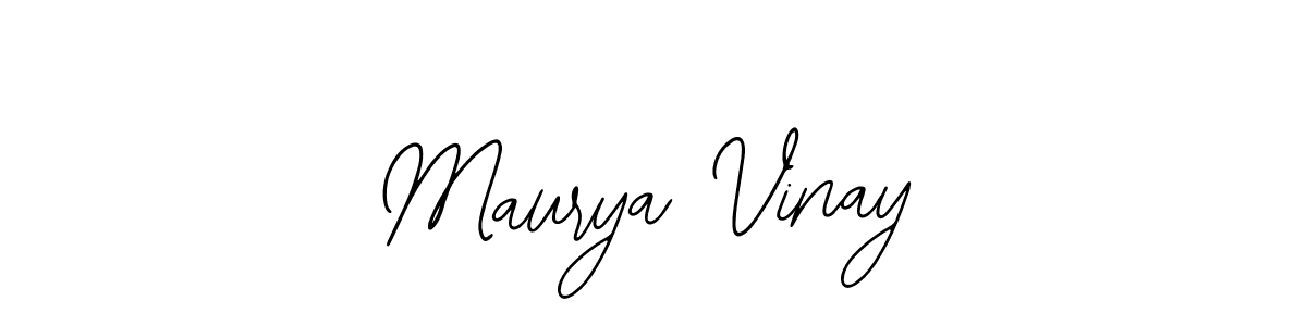 Maurya Vinay stylish signature style. Best Handwritten Sign (Bearetta-2O07w) for my name. Handwritten Signature Collection Ideas for my name Maurya Vinay. Maurya Vinay signature style 12 images and pictures png