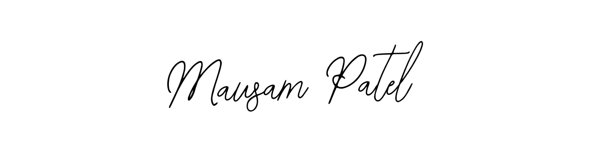 Make a beautiful signature design for name Mausam Patel. With this signature (Bearetta-2O07w) style, you can create a handwritten signature for free. Mausam Patel signature style 12 images and pictures png