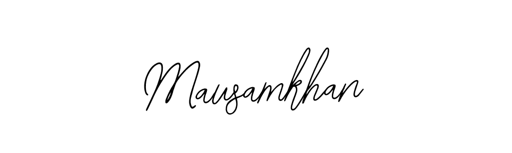 Make a beautiful signature design for name Mausamkhan. With this signature (Bearetta-2O07w) style, you can create a handwritten signature for free. Mausamkhan signature style 12 images and pictures png
