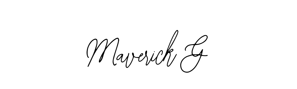 Use a signature maker to create a handwritten signature online. With this signature software, you can design (Bearetta-2O07w) your own signature for name Maverick G. Maverick G signature style 12 images and pictures png