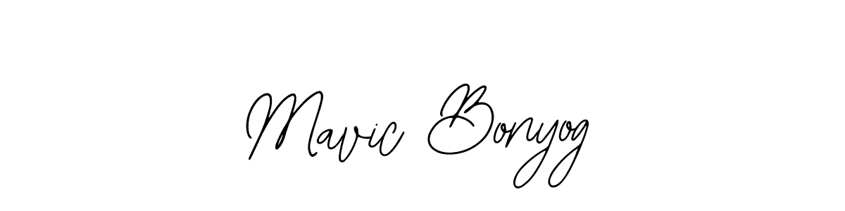 Also we have Mavic Bonyog name is the best signature style. Create professional handwritten signature collection using Bearetta-2O07w autograph style. Mavic Bonyog signature style 12 images and pictures png