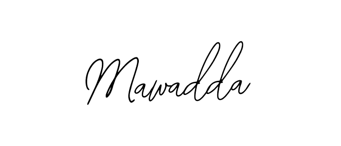 How to make Mawadda name signature. Use Bearetta-2O07w style for creating short signs online. This is the latest handwritten sign. Mawadda signature style 12 images and pictures png