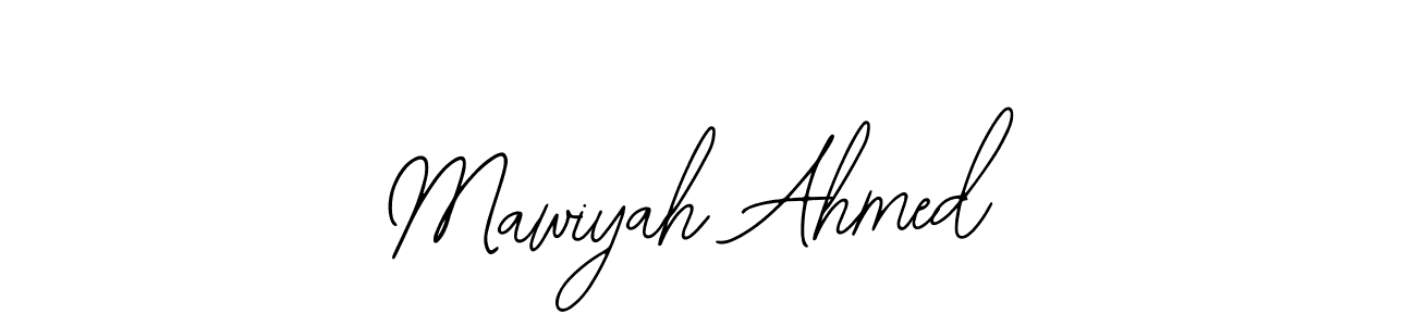 How to make Mawiyah Ahmed name signature. Use Bearetta-2O07w style for creating short signs online. This is the latest handwritten sign. Mawiyah Ahmed signature style 12 images and pictures png