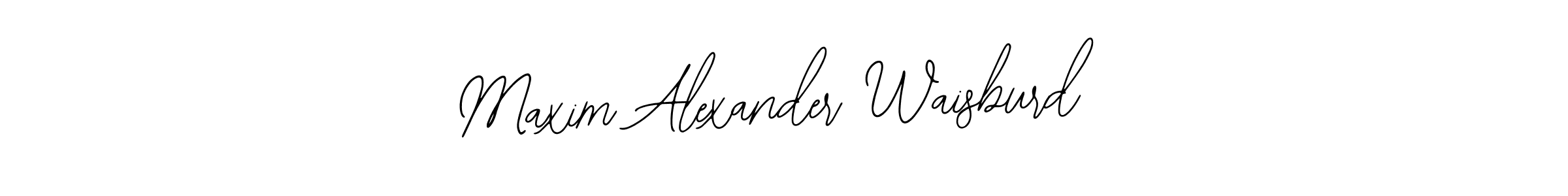 Use a signature maker to create a handwritten signature online. With this signature software, you can design (Bearetta-2O07w) your own signature for name Maxim Alexander Waisburd. Maxim Alexander Waisburd signature style 12 images and pictures png