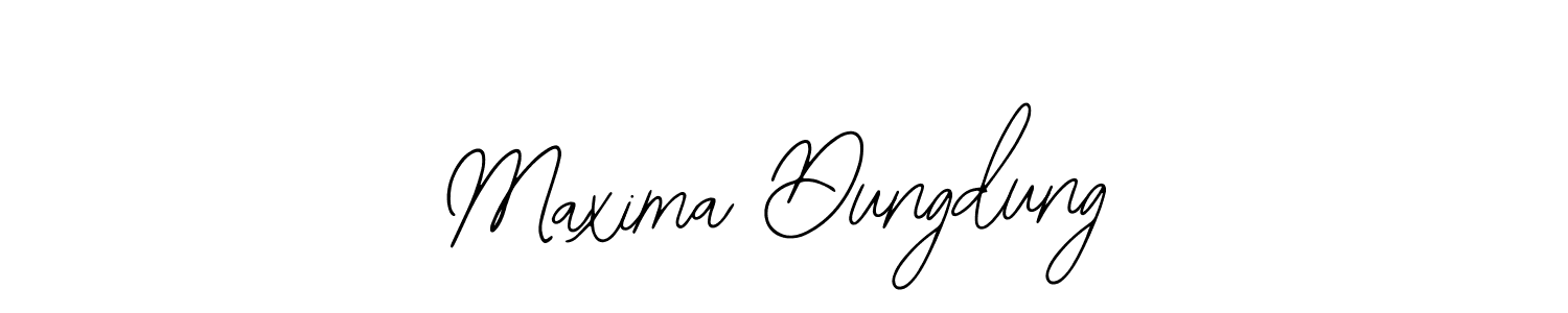 Bearetta-2O07w is a professional signature style that is perfect for those who want to add a touch of class to their signature. It is also a great choice for those who want to make their signature more unique. Get Maxima Dungdung name to fancy signature for free. Maxima Dungdung signature style 12 images and pictures png