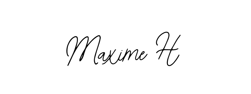 Make a beautiful signature design for name Maxime H. With this signature (Bearetta-2O07w) style, you can create a handwritten signature for free. Maxime H signature style 12 images and pictures png