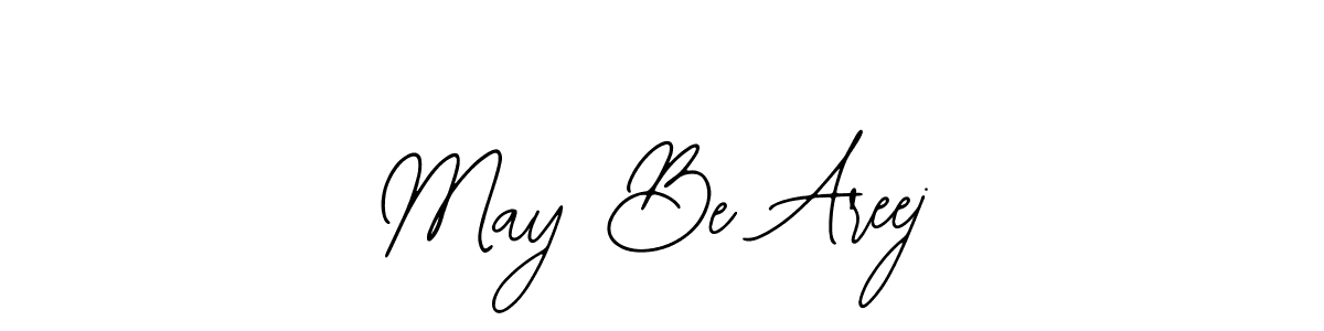 This is the best signature style for the May Be Areej name. Also you like these signature font (Bearetta-2O07w). Mix name signature. May Be Areej signature style 12 images and pictures png