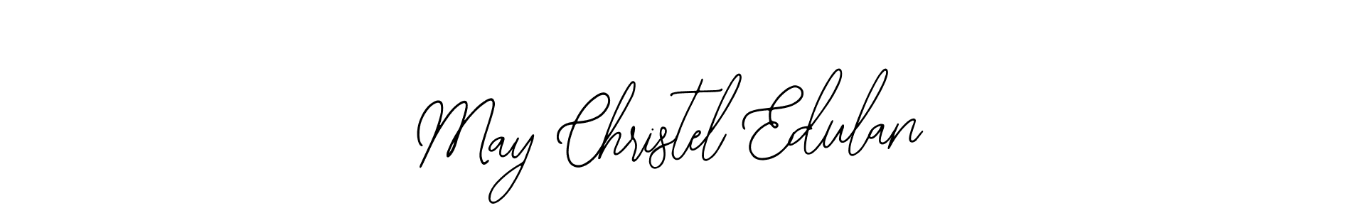 This is the best signature style for the May Christel Edulan name. Also you like these signature font (Bearetta-2O07w). Mix name signature. May Christel Edulan signature style 12 images and pictures png