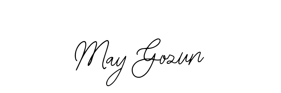 Make a beautiful signature design for name May Gozun. With this signature (Bearetta-2O07w) style, you can create a handwritten signature for free. May Gozun signature style 12 images and pictures png