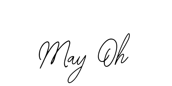 How to make May Oh name signature. Use Bearetta-2O07w style for creating short signs online. This is the latest handwritten sign. May Oh signature style 12 images and pictures png