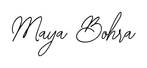 The Bearetta-2O07w handwriting style adds charm and authenticity to name Maya Bohra. A wonderful choice for personal thank-you notes. Maya Bohra signature style 12 images and pictures png