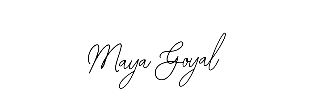 The best way (Bearetta-2O07w) to make a short signature is to pick only two or three words in your name. The name Maya Goyal include a total of six letters. For converting this name. Maya Goyal signature style 12 images and pictures png
