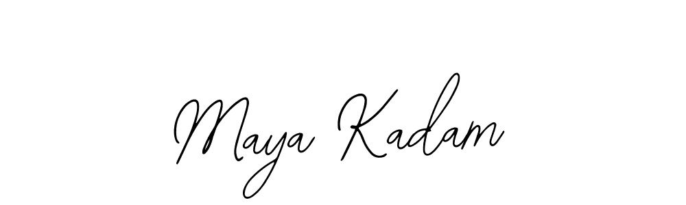 You should practise on your own different ways (Bearetta-2O07w) to write your name (Maya Kadam) in signature. don't let someone else do it for you. Maya Kadam signature style 12 images and pictures png