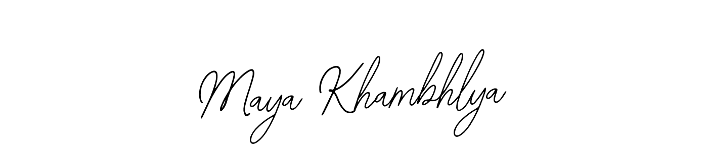 How to make Maya Khambhlya signature? Bearetta-2O07w is a professional autograph style. Create handwritten signature for Maya Khambhlya name. Maya Khambhlya signature style 12 images and pictures png
