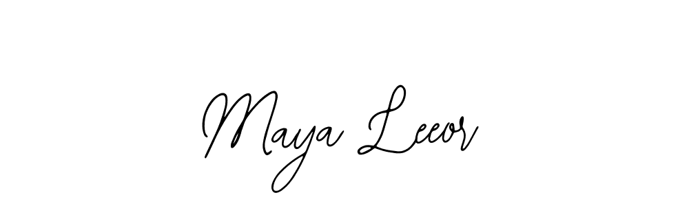 Use a signature maker to create a handwritten signature online. With this signature software, you can design (Bearetta-2O07w) your own signature for name Maya Leeor. Maya Leeor signature style 12 images and pictures png