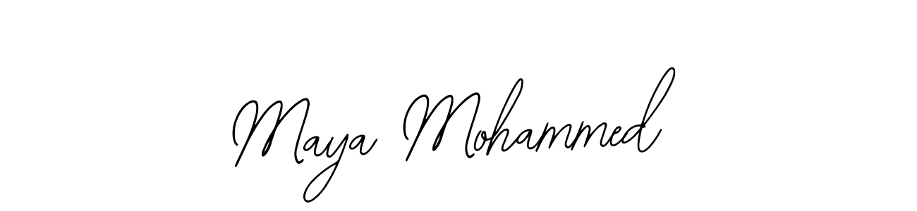 The best way (Bearetta-2O07w) to make a short signature is to pick only two or three words in your name. The name Maya Mohammed include a total of six letters. For converting this name. Maya Mohammed signature style 12 images and pictures png