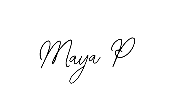 How to make Maya P signature? Bearetta-2O07w is a professional autograph style. Create handwritten signature for Maya P name. Maya P signature style 12 images and pictures png