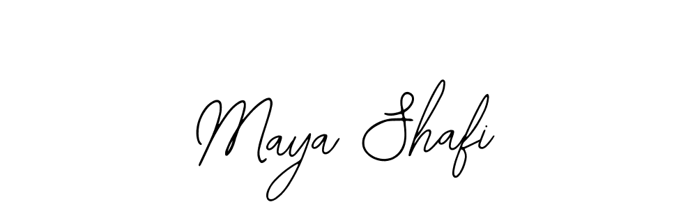 Design your own signature with our free online signature maker. With this signature software, you can create a handwritten (Bearetta-2O07w) signature for name Maya Shafi. Maya Shafi signature style 12 images and pictures png