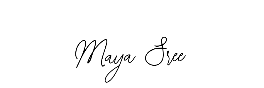 Also we have Maya Sree name is the best signature style. Create professional handwritten signature collection using Bearetta-2O07w autograph style. Maya Sree signature style 12 images and pictures png