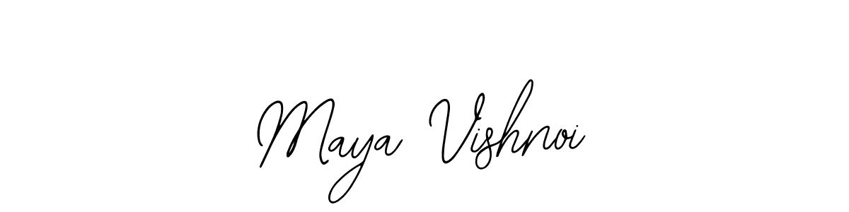 Make a beautiful signature design for name Maya Vishnoi. Use this online signature maker to create a handwritten signature for free. Maya Vishnoi signature style 12 images and pictures png