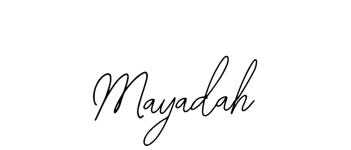 You should practise on your own different ways (Bearetta-2O07w) to write your name (Mayadah) in signature. don't let someone else do it for you. Mayadah signature style 12 images and pictures png