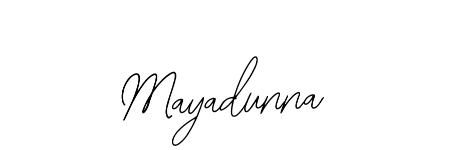 How to make Mayadunna name signature. Use Bearetta-2O07w style for creating short signs online. This is the latest handwritten sign. Mayadunna signature style 12 images and pictures png