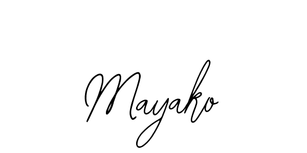 Similarly Bearetta-2O07w is the best handwritten signature design. Signature creator online .You can use it as an online autograph creator for name Mayako. Mayako signature style 12 images and pictures png