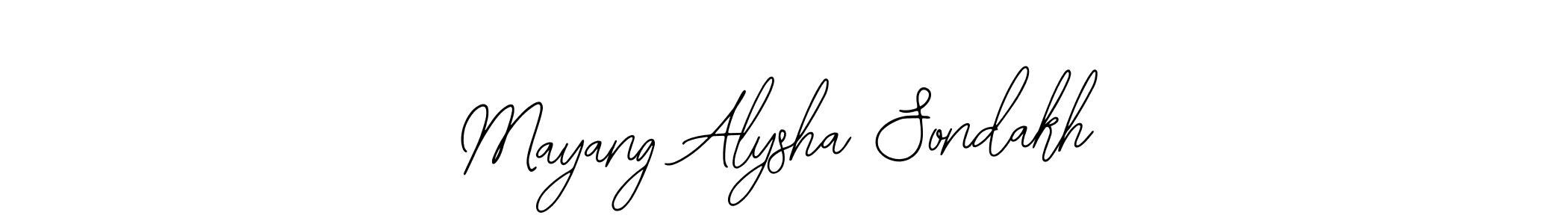 This is the best signature style for the Mayang Alysha Sondakh name. Also you like these signature font (Bearetta-2O07w). Mix name signature. Mayang Alysha Sondakh signature style 12 images and pictures png