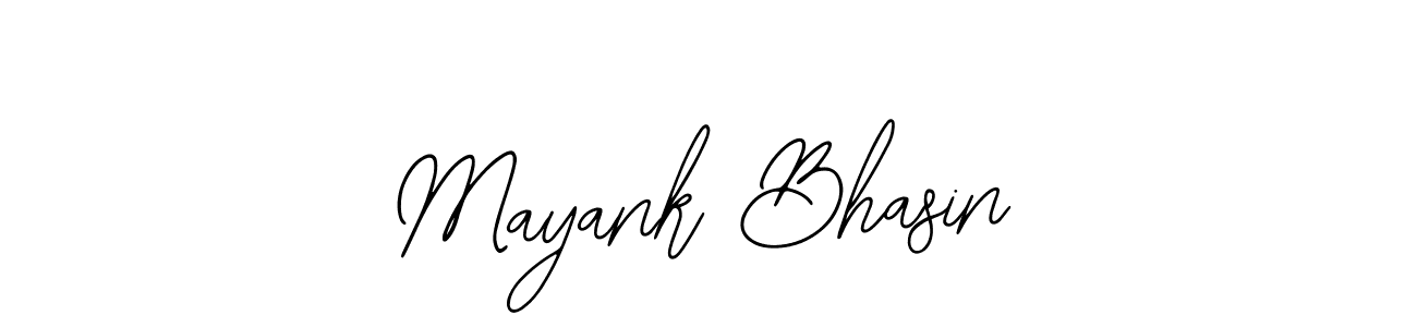 How to make Mayank Bhasin name signature. Use Bearetta-2O07w style for creating short signs online. This is the latest handwritten sign. Mayank Bhasin signature style 12 images and pictures png