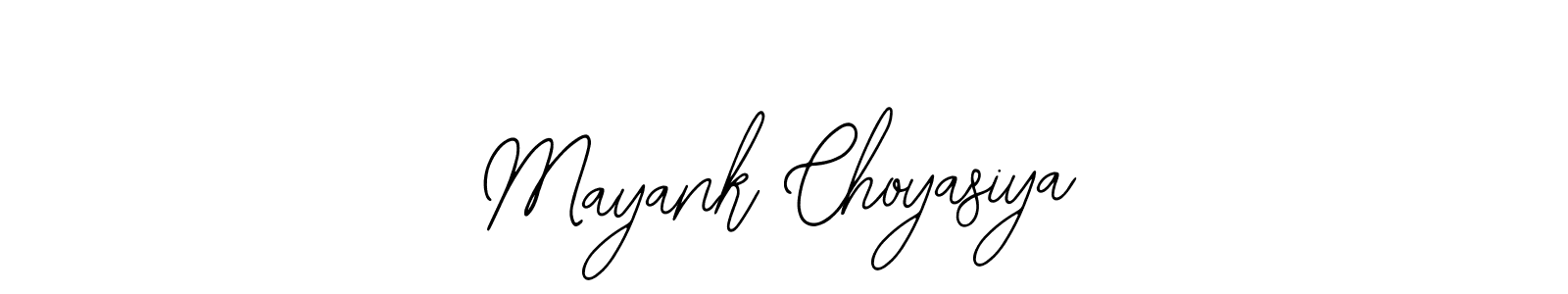 Mayank Choyasiya stylish signature style. Best Handwritten Sign (Bearetta-2O07w) for my name. Handwritten Signature Collection Ideas for my name Mayank Choyasiya. Mayank Choyasiya signature style 12 images and pictures png