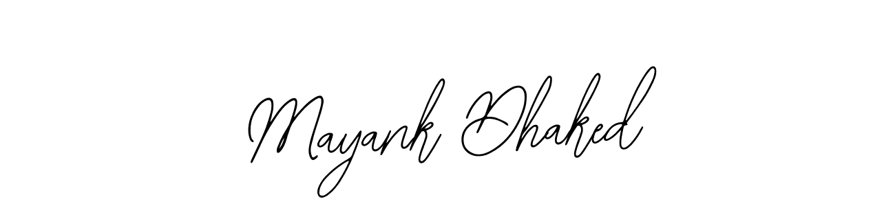 Mayank Dhaked stylish signature style. Best Handwritten Sign (Bearetta-2O07w) for my name. Handwritten Signature Collection Ideas for my name Mayank Dhaked. Mayank Dhaked signature style 12 images and pictures png