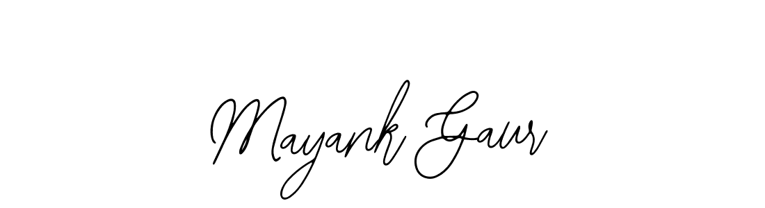 Mayank Gaur stylish signature style. Best Handwritten Sign (Bearetta-2O07w) for my name. Handwritten Signature Collection Ideas for my name Mayank Gaur. Mayank Gaur signature style 12 images and pictures png