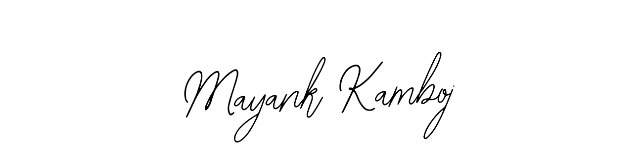 Use a signature maker to create a handwritten signature online. With this signature software, you can design (Bearetta-2O07w) your own signature for name Mayank Kamboj. Mayank Kamboj signature style 12 images and pictures png