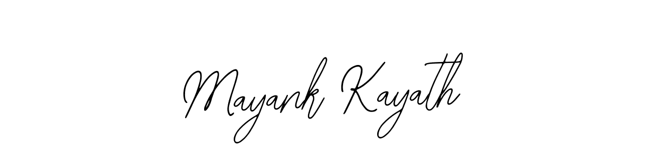 Use a signature maker to create a handwritten signature online. With this signature software, you can design (Bearetta-2O07w) your own signature for name Mayank Kayath. Mayank Kayath signature style 12 images and pictures png