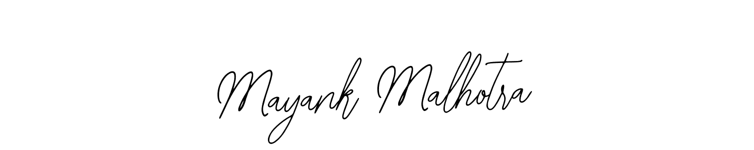 You should practise on your own different ways (Bearetta-2O07w) to write your name (Mayank Malhotra) in signature. don't let someone else do it for you. Mayank Malhotra signature style 12 images and pictures png