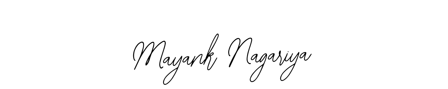 Design your own signature with our free online signature maker. With this signature software, you can create a handwritten (Bearetta-2O07w) signature for name Mayank Nagariya. Mayank Nagariya signature style 12 images and pictures png