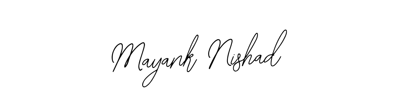 if you are searching for the best signature style for your name Mayank Nishad. so please give up your signature search. here we have designed multiple signature styles  using Bearetta-2O07w. Mayank Nishad signature style 12 images and pictures png