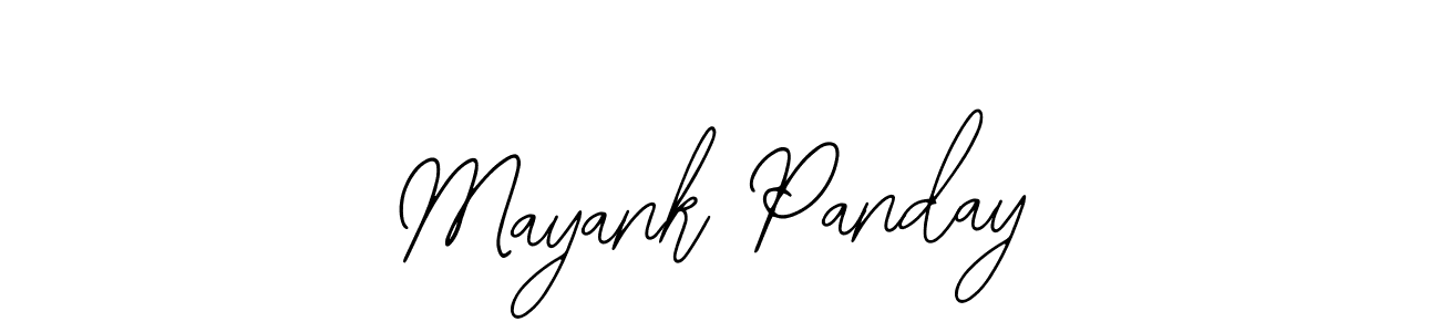 How to make Mayank Panday name signature. Use Bearetta-2O07w style for creating short signs online. This is the latest handwritten sign. Mayank Panday signature style 12 images and pictures png