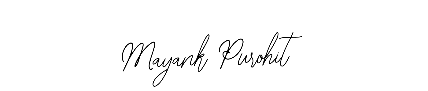 Use a signature maker to create a handwritten signature online. With this signature software, you can design (Bearetta-2O07w) your own signature for name Mayank Purohit. Mayank Purohit signature style 12 images and pictures png