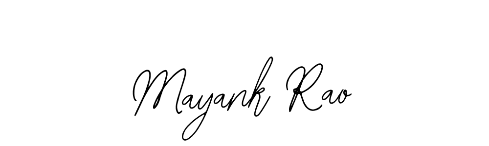 Mayank Rao stylish signature style. Best Handwritten Sign (Bearetta-2O07w) for my name. Handwritten Signature Collection Ideas for my name Mayank Rao. Mayank Rao signature style 12 images and pictures png