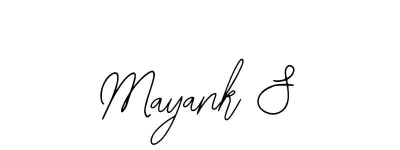 Also You can easily find your signature by using the search form. We will create Mayank S name handwritten signature images for you free of cost using Bearetta-2O07w sign style. Mayank S signature style 12 images and pictures png