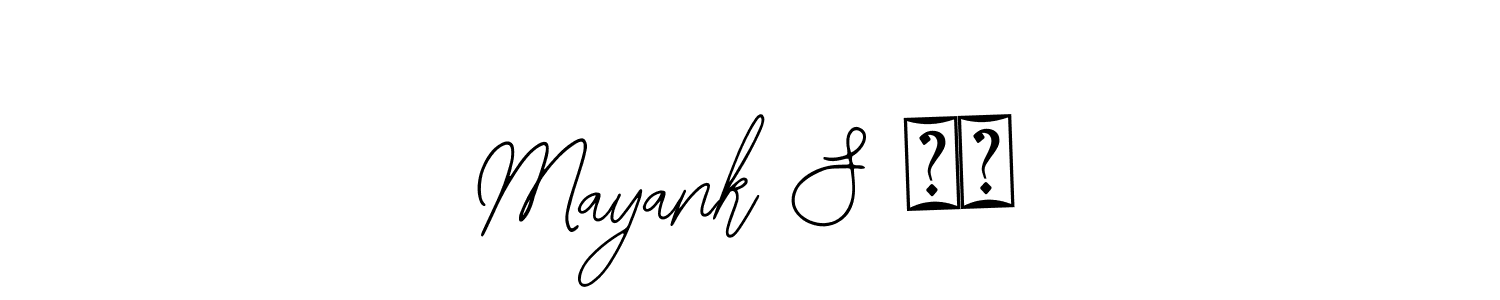 How to Draw Mayank S ❣️ signature style? Bearetta-2O07w is a latest design signature styles for name Mayank S ❣️. Mayank S ❣️ signature style 12 images and pictures png