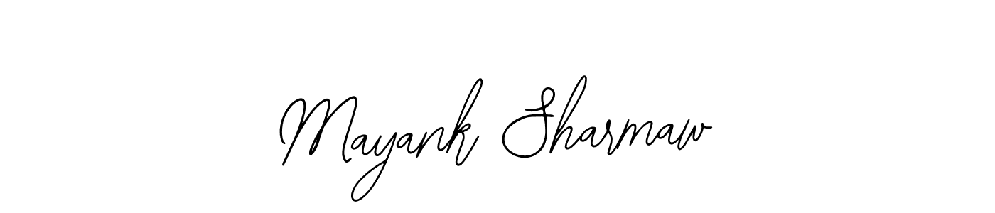 Use a signature maker to create a handwritten signature online. With this signature software, you can design (Bearetta-2O07w) your own signature for name Mayank Sharmaw. Mayank Sharmaw signature style 12 images and pictures png