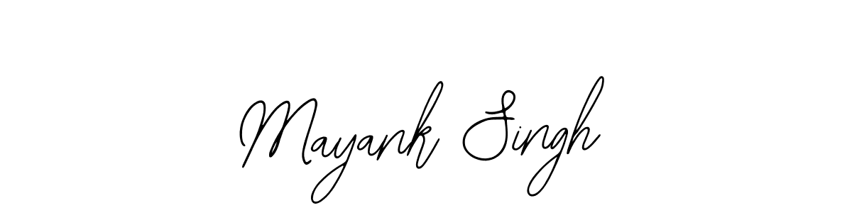 How to make Mayank Singh name signature. Use Bearetta-2O07w style for creating short signs online. This is the latest handwritten sign. Mayank Singh signature style 12 images and pictures png