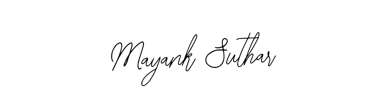 Design your own signature with our free online signature maker. With this signature software, you can create a handwritten (Bearetta-2O07w) signature for name Mayank Suthar. Mayank Suthar signature style 12 images and pictures png