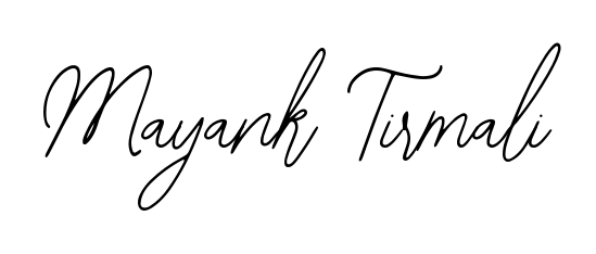 The Bearetta-2O07w font transforms the name Mayank Tirmali into an executive sign with sharp precision and distinguished character. Mayank Tirmali signature style 12 images and pictures png
