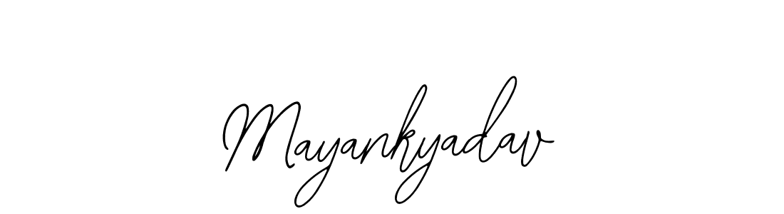 How to make Mayankyadav name signature. Use Bearetta-2O07w style for creating short signs online. This is the latest handwritten sign. Mayankyadav signature style 12 images and pictures png