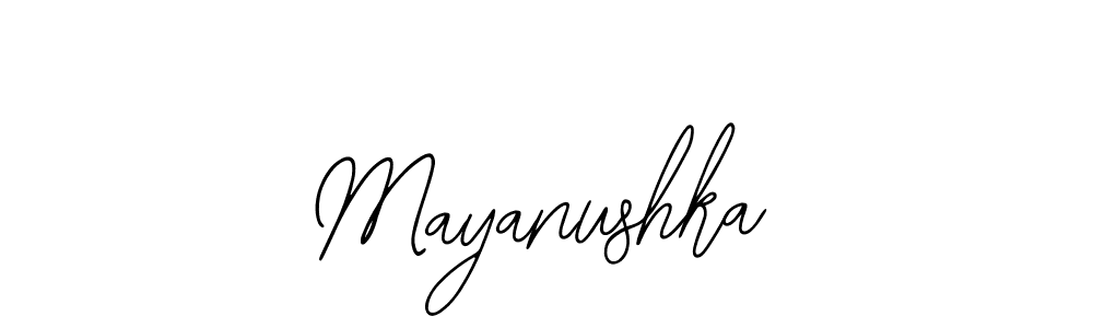 if you are searching for the best signature style for your name Mayanushka. so please give up your signature search. here we have designed multiple signature styles  using Bearetta-2O07w. Mayanushka signature style 12 images and pictures png